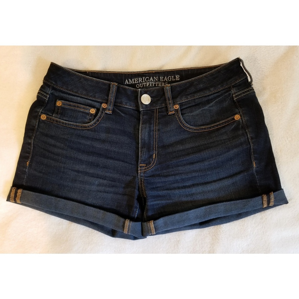AEO Denim Rolled Boy Midi Short